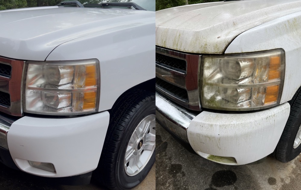 Before and after detail